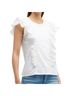 Veronica Beard 100% Cotton White T-Shirt Size XL - photo 1