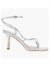 Azalea Wang 100% Faux Leather Silver Heels Size 10 - photo 3