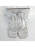 Azalea Wang 100% Faux Leather Silver Heels Size 10 - photo 4