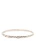 Chanel 100% Metal Silver Toned CC Silver Plated Strass Bangle One size - photo 3