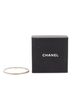 Chanel 100% Metal Silver Toned CC Silver Plated Strass Bangle One size - photo 4