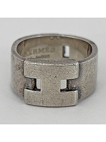 Hermès Hermes Hercules Ring with H Logo, Sterling Silver 925, Women's (view 2)