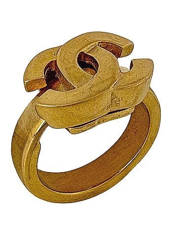Chanel Chanel ring, Coco Mark design, GP gold, women's ring. (view 1)
