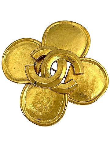 Chanel Chanel brooch, Coco Mark, GP gold, women's. (view 1)