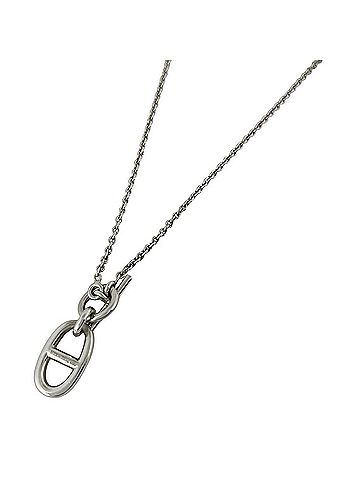 Hermès Hermes Chaine d'Ancre Amulette Necklace, Sterling Silver 925, Silver, Women's (view 1)