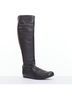 Lanvin 100% Leather Black Lanvin Leather Round Toe Flat Long Boots Size EU 37 1/2 - photo 2