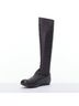 Lanvin 100% Leather Black Lanvin Leather Round Toe Flat Long Boots Size EU 37 1/2 - photo 4