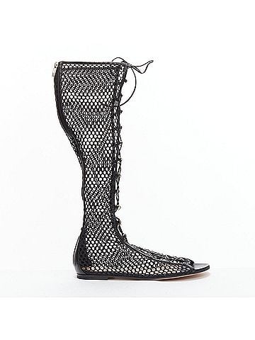 Gianvito Rossi Gianvito Rossi Crochet Mesh Sandals (view 1)