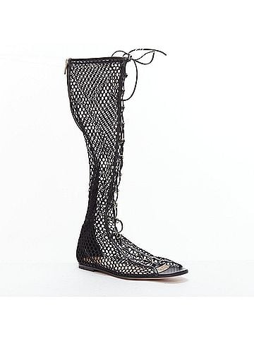Gianvito Rossi Gianvito Rossi Crochet Mesh Sandals (view 2)