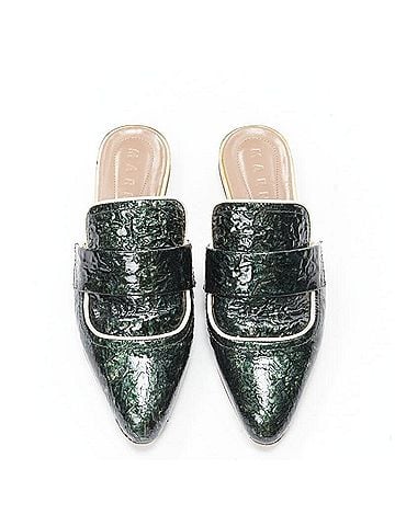 MARNI Marni Patent Point Toe Slip On Mules (view 1)