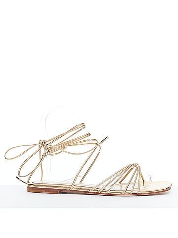 Gianvito Rossi Gianvito Rossi Gold Leather Sandals (view 1)