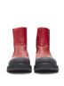 Céline 100% Leather Red Celine Leather Rubber Ankle Boots Size EU 37 1/2 - photo 3