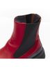 Céline 100% Leather Red Celine Leather Rubber Ankle Boots Size EU 37 1/2 - photo 7
