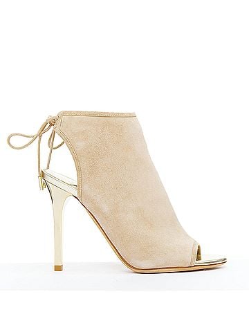 Jimmy Choo Jimmy Choo Suede Gold Heel Booties (view 1)