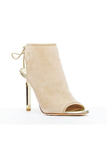 Jimmy Choo Jimmy Choo Suede Gold Heel Booties (view 2)