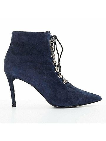 Balenciaga Balenciaga Suede Stud Lace Up Bootie (view 1)