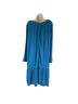 Soft Surroundings 100% Rayon Solid Blue Wool Dress Size M - photo 6