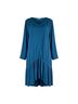 Soft Surroundings 100% Rayon Solid Blue Wool Dress Size M - photo 1