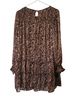 Umgee 97% Polyester 3% Metallic Fiber 100% Polyester Paisley Multi Color Casual Dress Size L - photo 2
