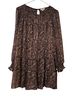 Umgee 97% Polyester 3% Metallic Fiber 100% Polyester Paisley Multi Color Casual Dress Size L - photo 1