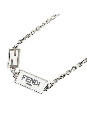 Fendi Fendi Logo Plate Necklace 1A0923 Metal Women's FENDI (view 1)
