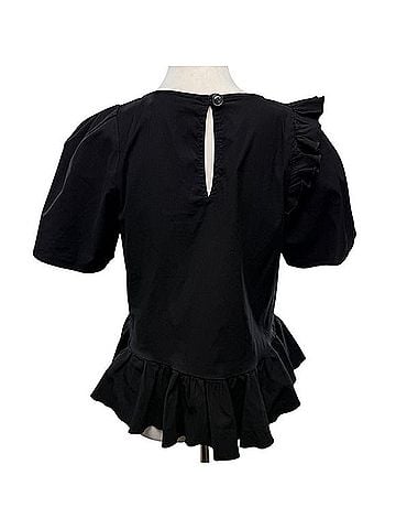 Sea New York Structured Cross Over Ruffle Top Blouse (view 2)