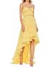 Mac Duggal 100% Polyester Solid Yellow Cocktail Dress Size 14 - photo 2