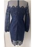 Aidan Mattox 100% Polyester 100% Polyester 96% Polyester 4% Elastane Blue Cocktail Dress Size 8 - photo 3