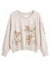 Anthropologie Floral Pink Ivory Pullover Sweater Size XL - photo 3