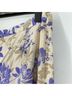 St. John Floral Multi Color Silk Skirt Size 10 - photo 8