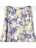 St. John Floral Multi Color Silk Skirt Size 10 - photo 4