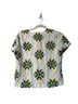 Trina Turk White Green Yellow Short Sleeve Blouse Size XS - photo 2
