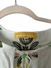 Trina Turk White Green Yellow Short Sleeve Blouse Size XS - photo 3