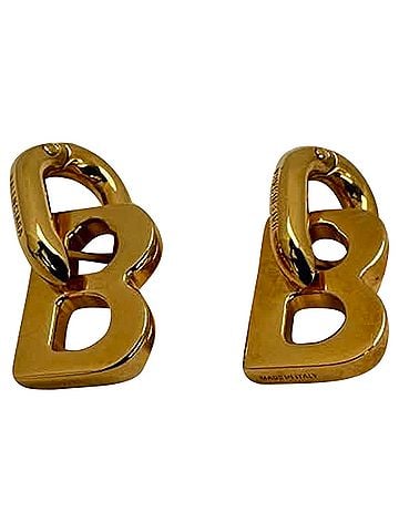 Balenciaga Balenciaga B Chain XS Earrings in Gold Metal (view 1)