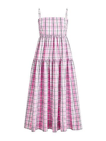 J.Crew Tie-back tiered poplin dress Casual Dress (view 1)