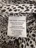 Joie 100% Silk Animal Print Black White Sleeveless Blouse Size S - photo 5