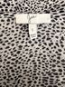 Joie 100% Silk Animal Print Black White Sleeveless Blouse Size S - photo 3