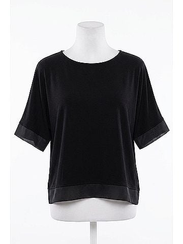 Frank Lyman Design Hip-Length Top in Black (view 1)