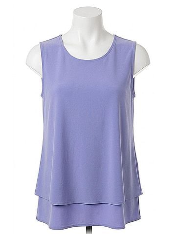 Sympli Sleeveless Double Layer Shell in Jacaranda (view 1)