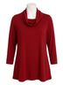 Sympli Solid Red Raglan Sleeve Top in Pomegranate Size 4 - photo 1