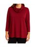 Sympli Solid Red Raglan Sleeve Top in Pomegranate Size 4 - photo 2