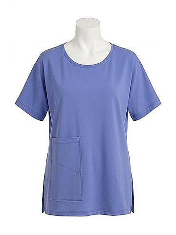 Sympli Splice Pocket Top in Jacaranda (view 1)
