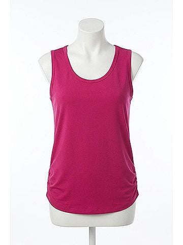 Sympli Slim Fit Sleeveless Top in Peony (view 1)