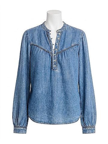 Rails Sunna Denim Shirt in Blue Stone (view 1)