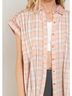 Pol Plaid Pink Springtime Plaid Button Thru Shirt - Plus in Multi Size 3X - photo 3