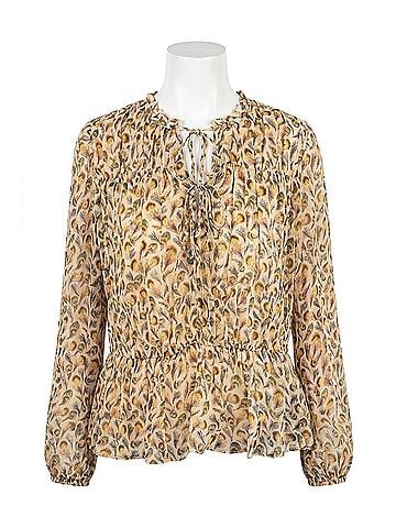 Ulla Johnson Robbie Long Sleeve Blouse in Swan (view 1)