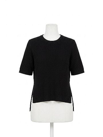 Sea New York Shanna Lace Short Sleeve Pull Over Top in Black (view 1)