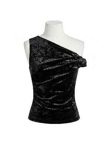 Fifteen Twenty Nadia One Shoulder Top in Black (view 1)