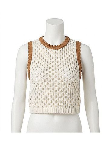 Cleobella Brownwyn Sweater Top in Bright Ivory (view 1)