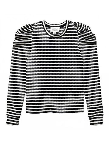 Fifteen Twenty Lelia Puff Sleeve Top in Stripe (view 1)